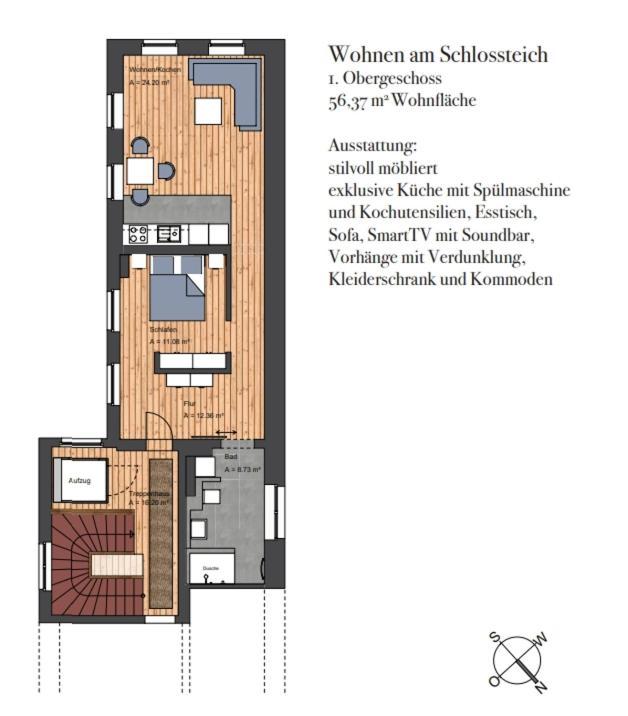 Wohnen Am Schlossplatz Oldemburgo Quarto foto