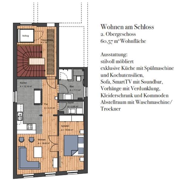 Wohnen Am Schlossplatz Oldemburgo Quarto foto